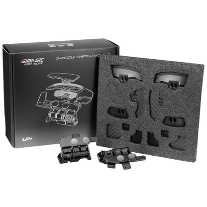 Simagic 3-Paddle Shifter Module with adjustable paddle positioning for custom ergonomics