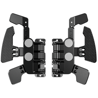 Simagic 3-Paddle Shifter Module with carbon fiber paddles for competitive sim racing