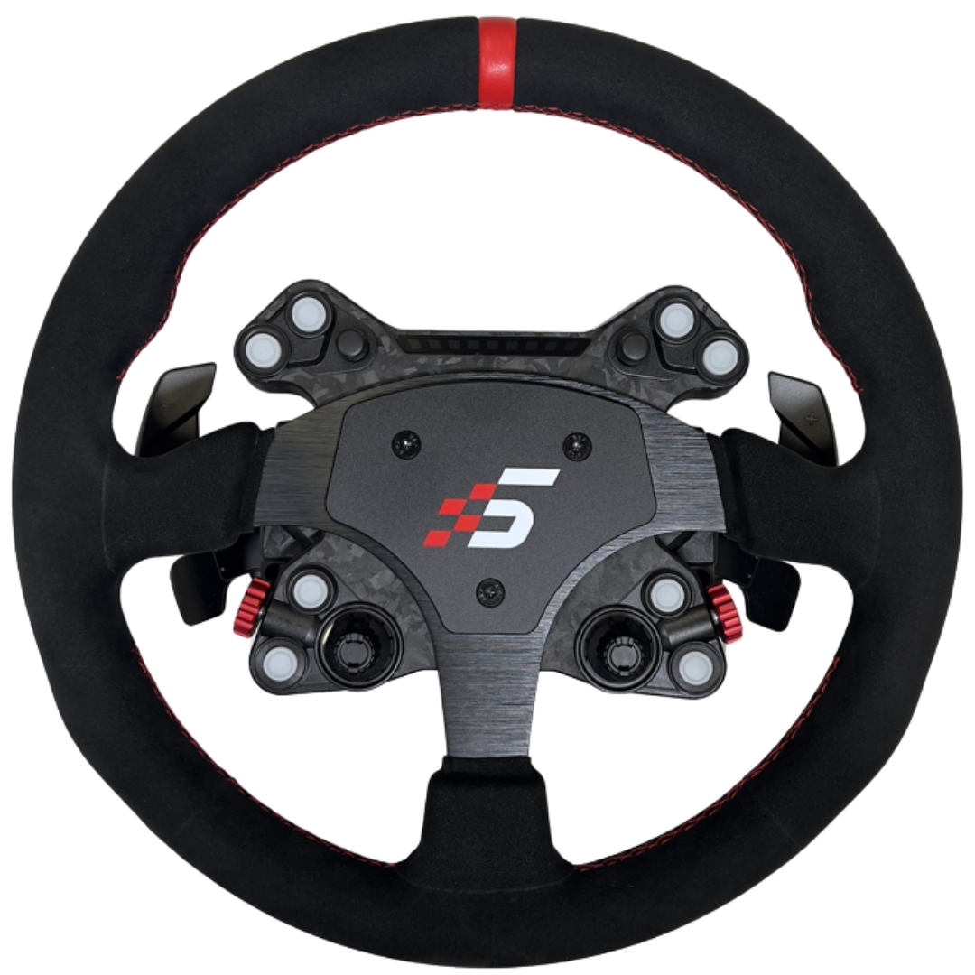 Simagic 330mm round suede steering wheel for sim racing