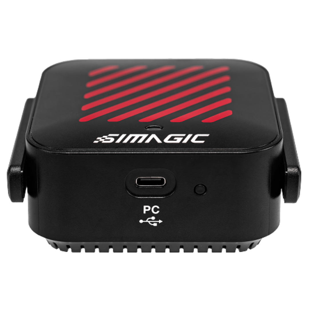 SIMAGIC Air Link mounted inside sim racing cockpit setup