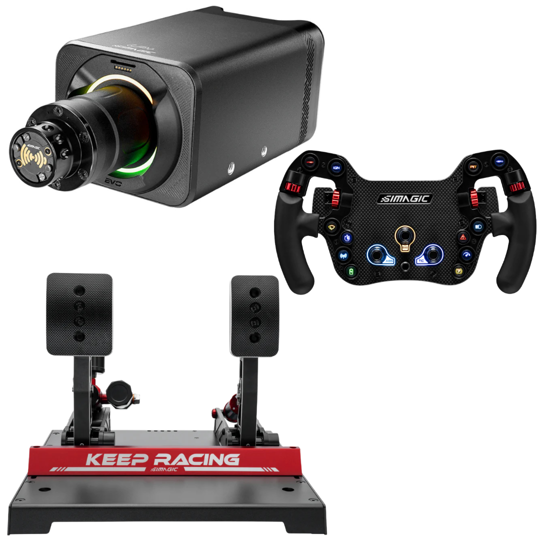 Simagic Alpha Evo Pro / Ultra Pro-Grade Sim Racing Bundle – Sim Motion Simagic Alpha Evo Pro / Ultra Pro-Grade Sim Racing Bundle – Sim Motion