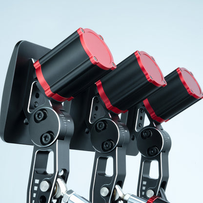 Simagic Haptic Pedal Reactor – side view of installed pedal motor