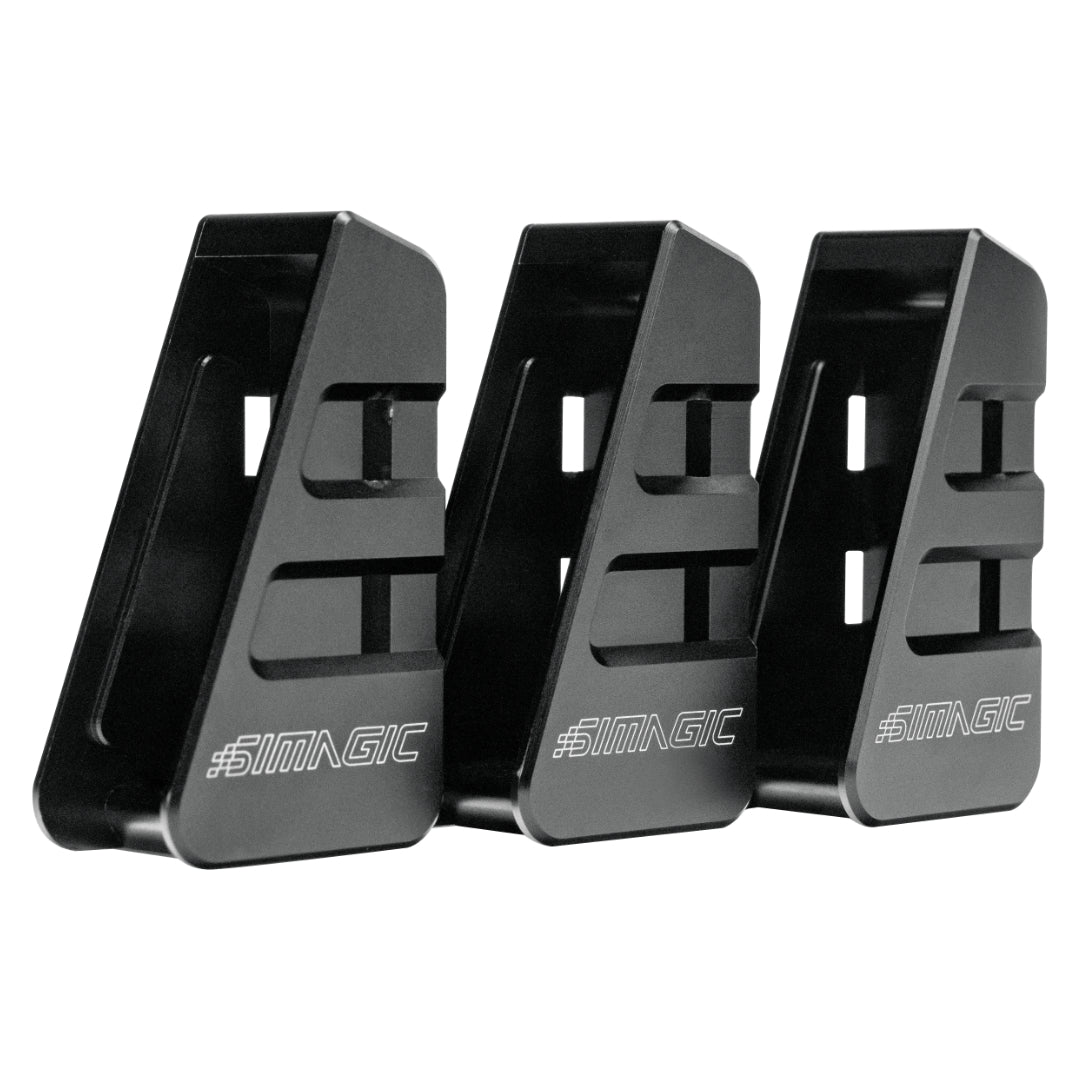 Simagic P2000 haptic module bracket metal construction detail