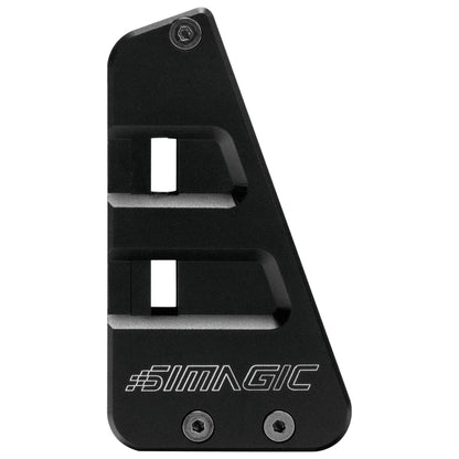 Simagic P2000 haptic module bracket installed on pedal system
