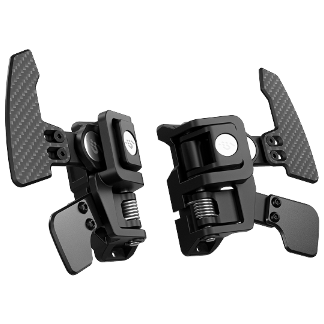 Simagic Push-Pull Paddle Shifters with carbon fiber paddles for sim racing
