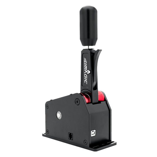 Simagic Q1S Sequential Shifter aluminum side view for sim racing