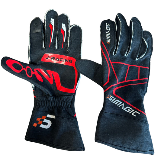 SIMAGIC racing gloves outer seam front view for sim racing