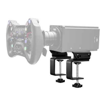 Simagic T-LOC Wheelbase Table Clamp – side view of mount installation