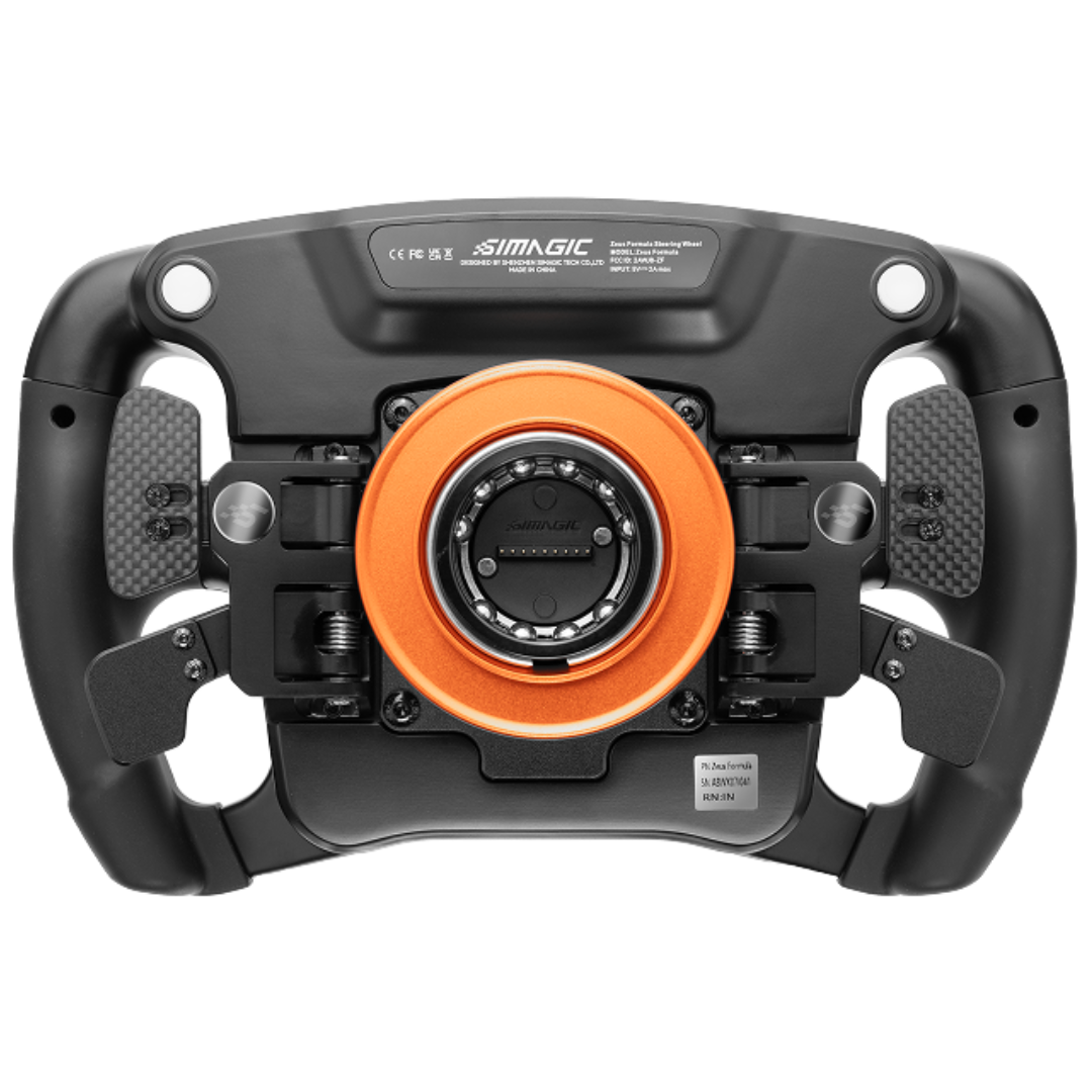 SIMAGIC Zeus Formula Steering Wheel carbon fiber front plate detail