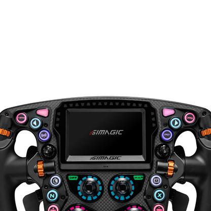 SIMAGIC Zeus Formula Steering Wheel side profile with quick release