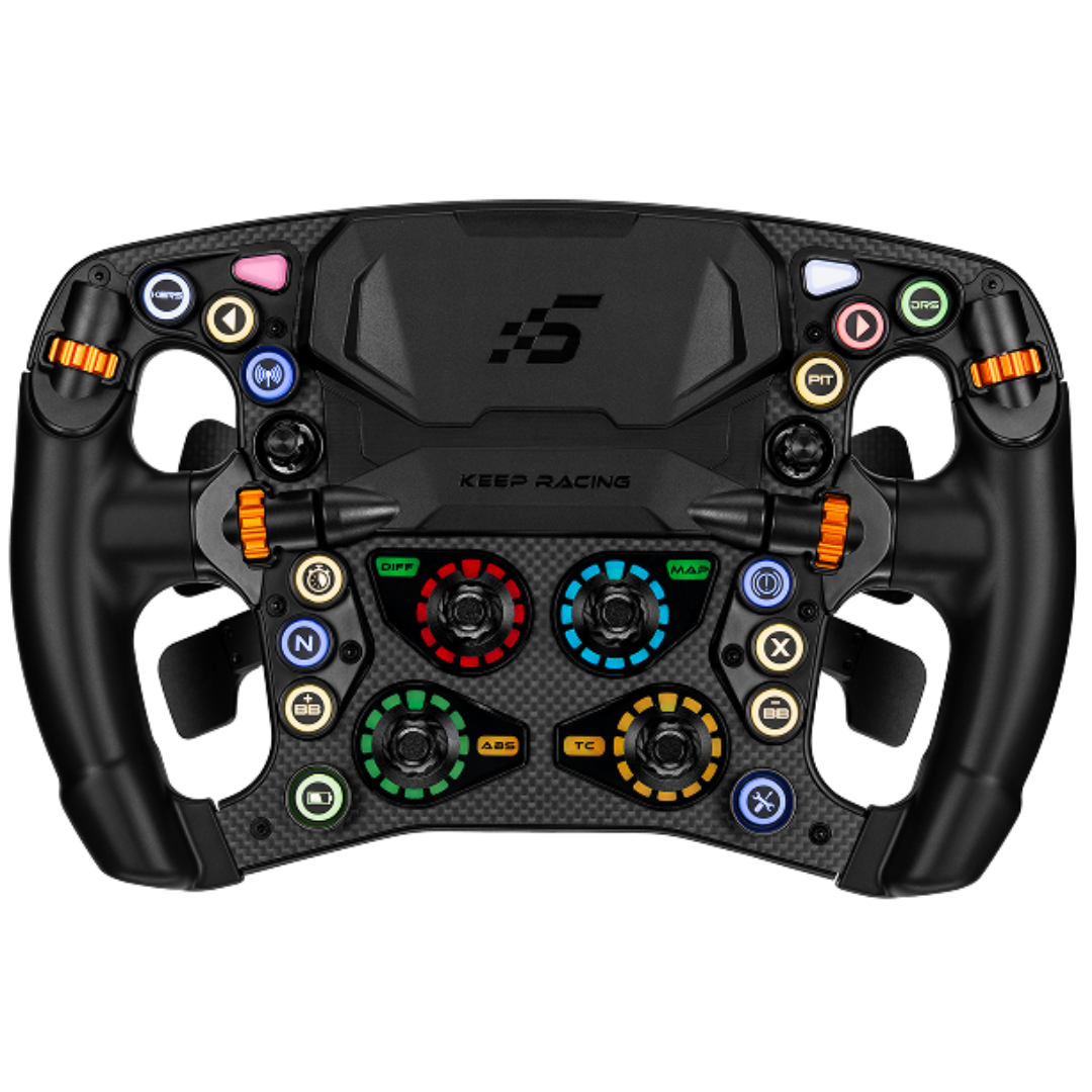 SIMAGIC Zeus Formula Steering Wheel customizable RGB controls for racing telemetry