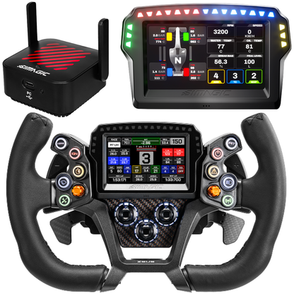 SIMAGIC Zeus GT with MagicDash 4 and AirLink – wireless telemetry GT wheel setup