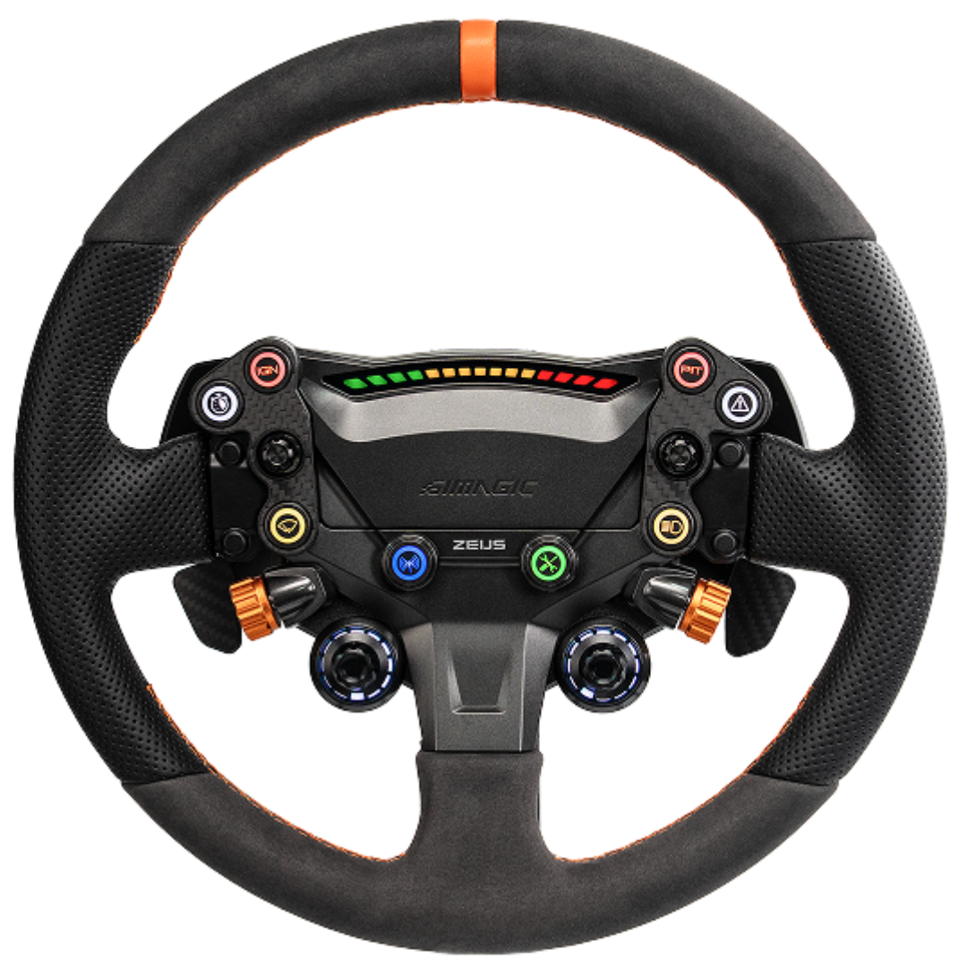 SIMAGIC Zeus Sport with MagicDash 4 telemetry display installed