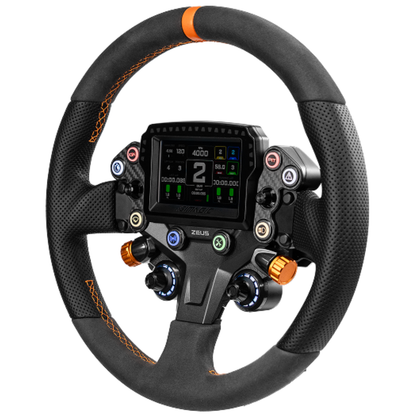 SIMAGIC Zeus Sport rally wheel configuration with round suede grip