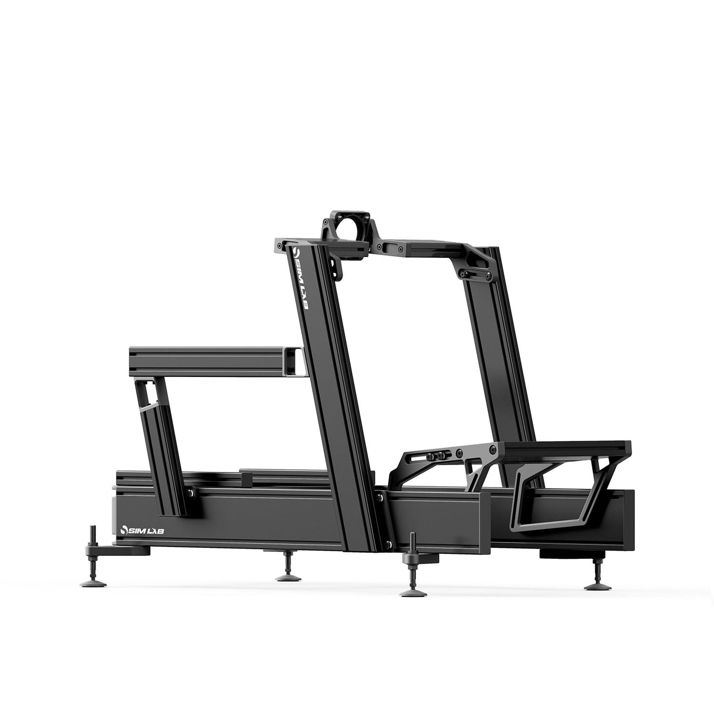 Black metal frame on a white background