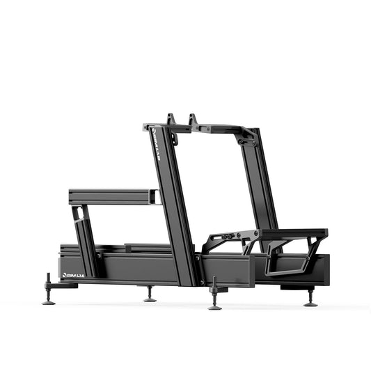 Black metal frame on a white background