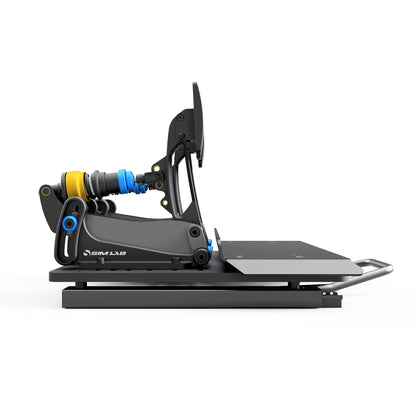 Gimbal stabilizer with tablet holder on a white background