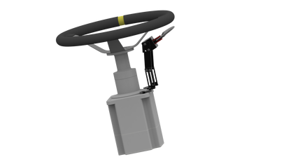 SimNet Push Pull Rally Sequential Shifter – mounted behind rally wheel