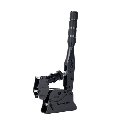 Black mechanical component with 'Simnet' branding on a white background