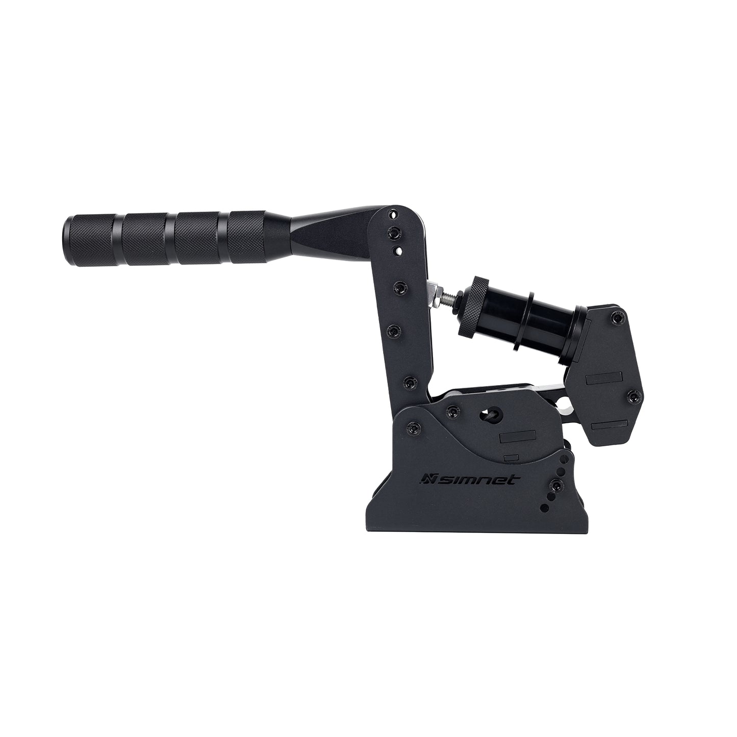 Black camera stabilizer on a white background
