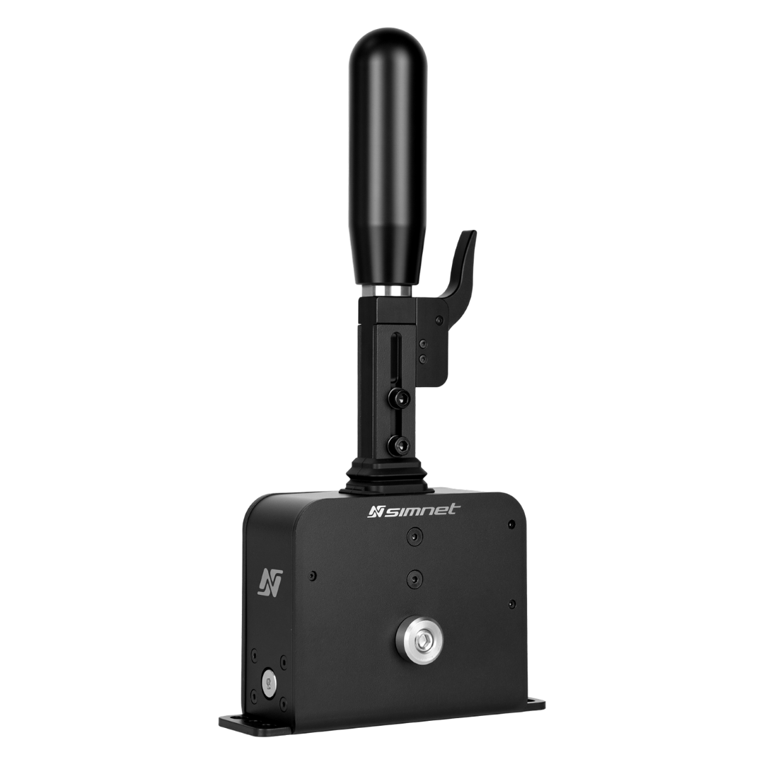 Simnet SSQ-1 Sequential Shifter angled view with metal housing