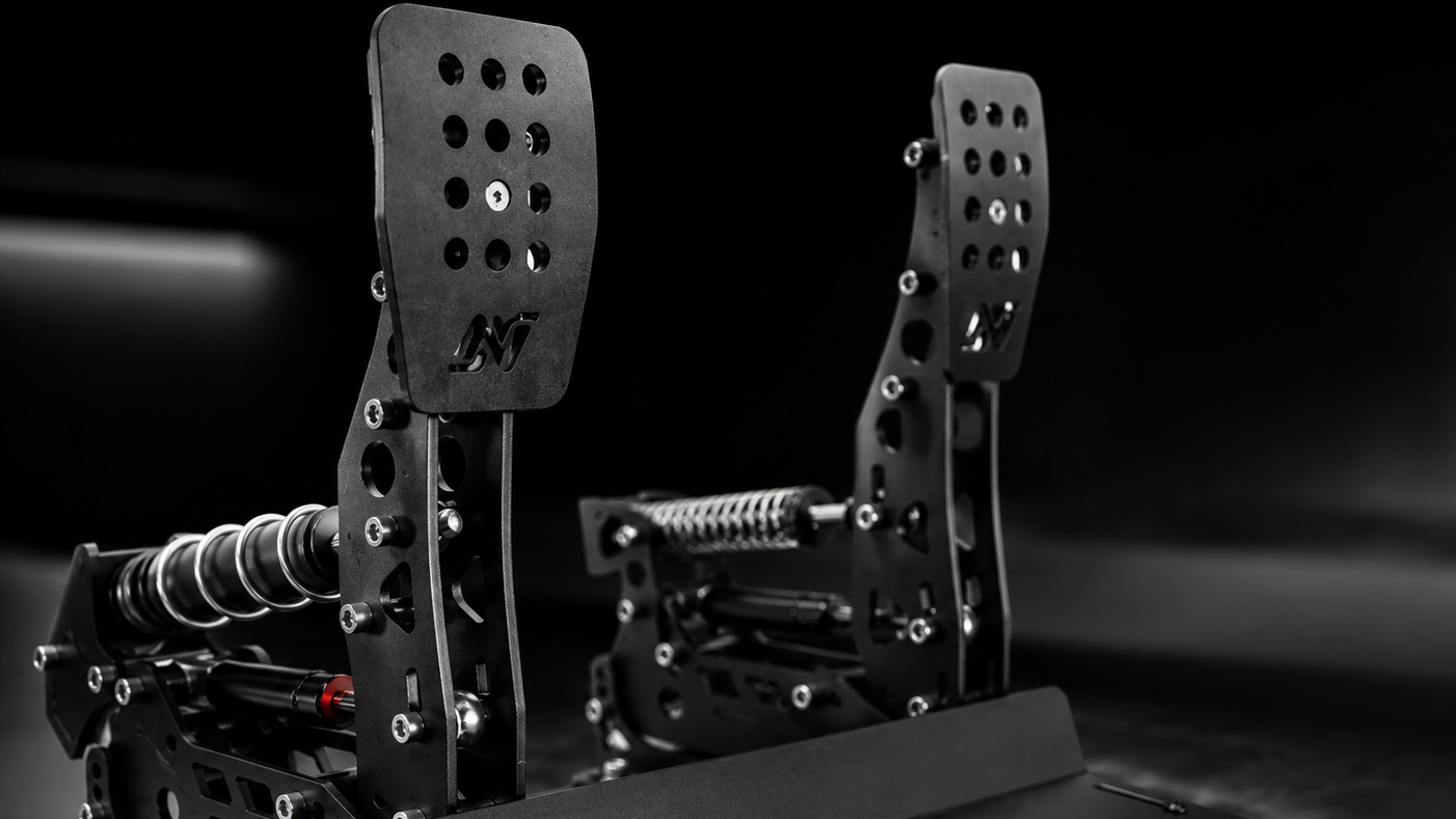 SimNet two-pedal load cell sim racing pedal set