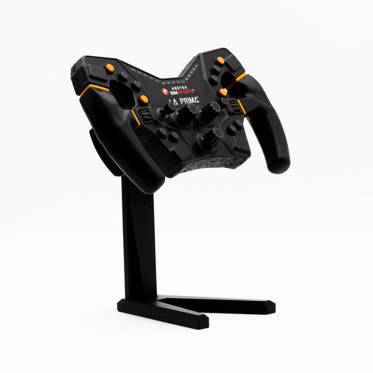 SimSportGadget Asetek QR Wheel Display Stand – front display view for sim racing wheel