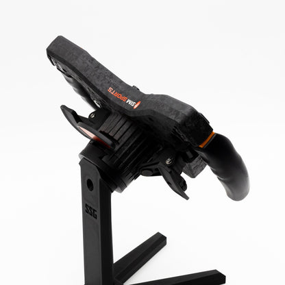 SimSportGadget Asetek QR Wheel Display Stand – sim racing wheel display for sim room setup