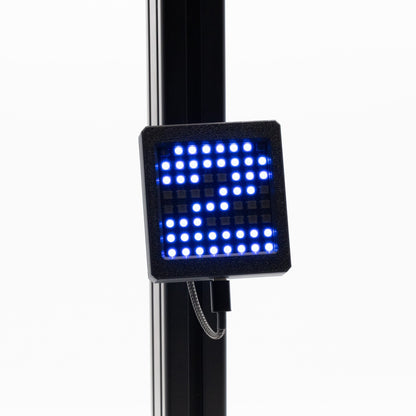 Digital display showing the number '2' on a white background