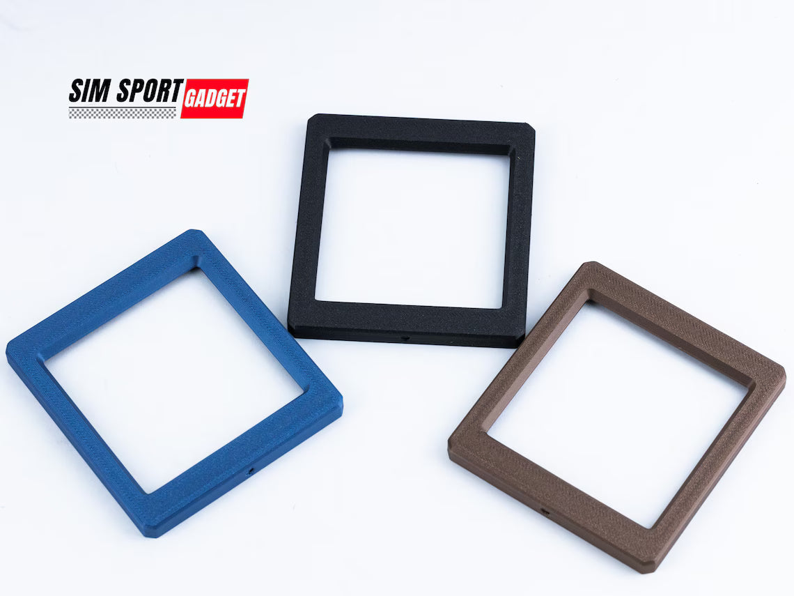 Three square rubber gaskets in blue, black, and brown on a white background with 'SIM Sport Gadget' branding.