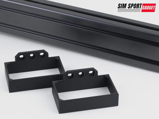Two black metal brackets on a white background with 'SIM Sport Gadget' branding.
