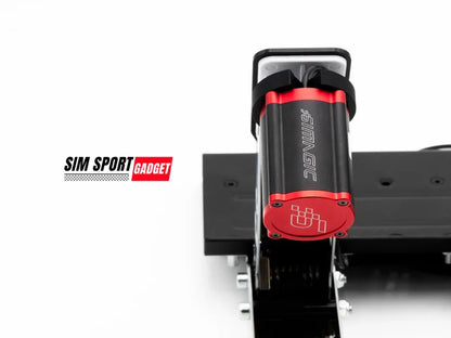 Black and red sports gadget with 'SIM Sport Gadget' branding on a white background