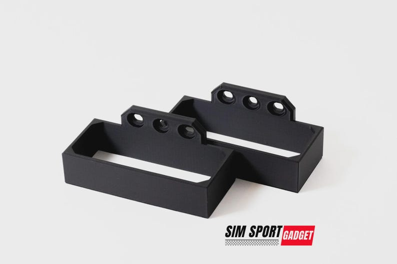 Two black metal brackets on a white background with 'SIM Sport Gadget' branding.