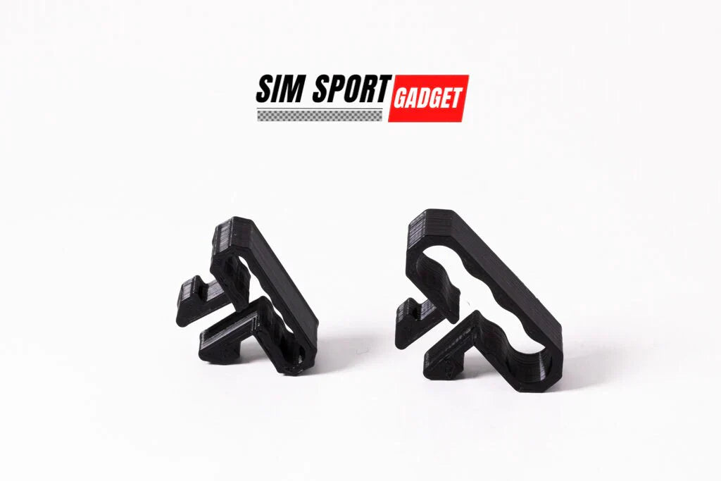 Two black metal brackets on a white background with 'SIM Sport Gadget' branding.