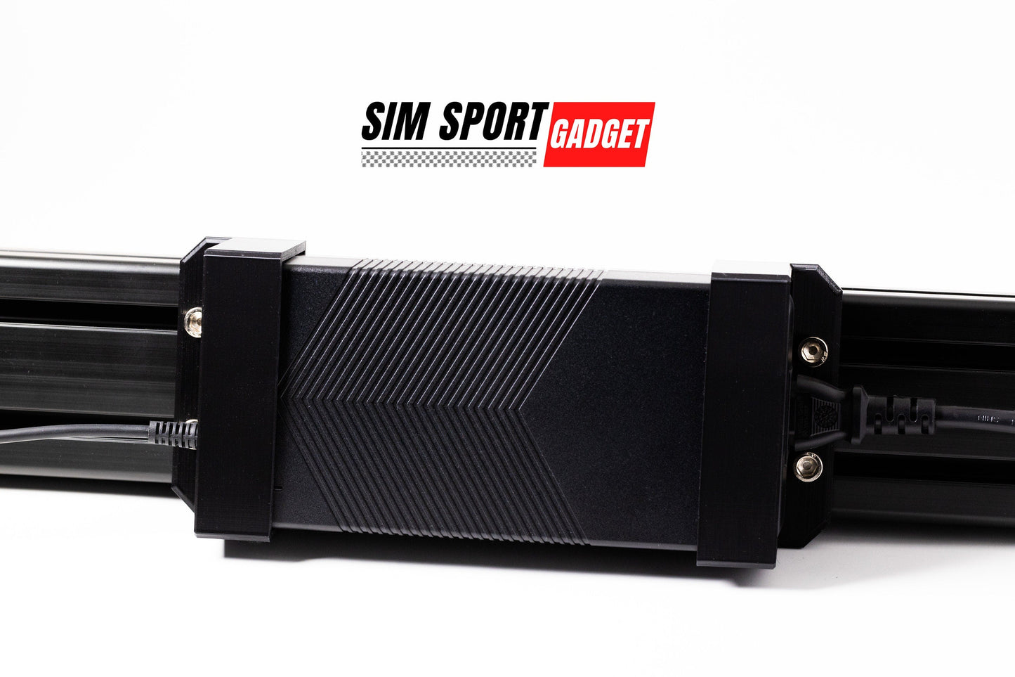 Black metal component with SIM Sport Gadget branding on a white background