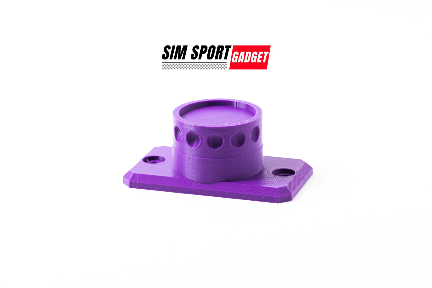 Purple sports gadget with SIM Sport Gadget branding on a white background