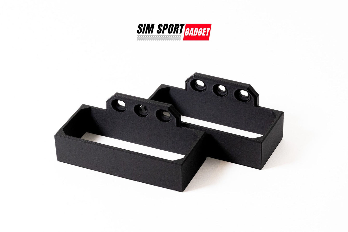 Two black metal brackets on a white background with 'SIM Sport Gadget' branding.