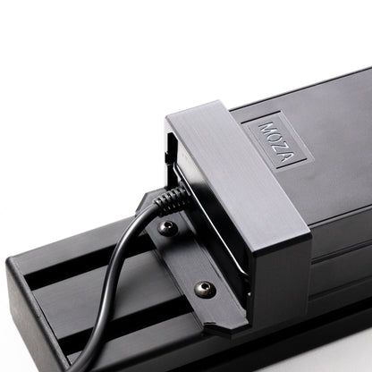 MOZA camera mount with cable on a white background