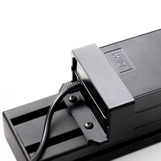 MOZA camera mount with cable on a white background