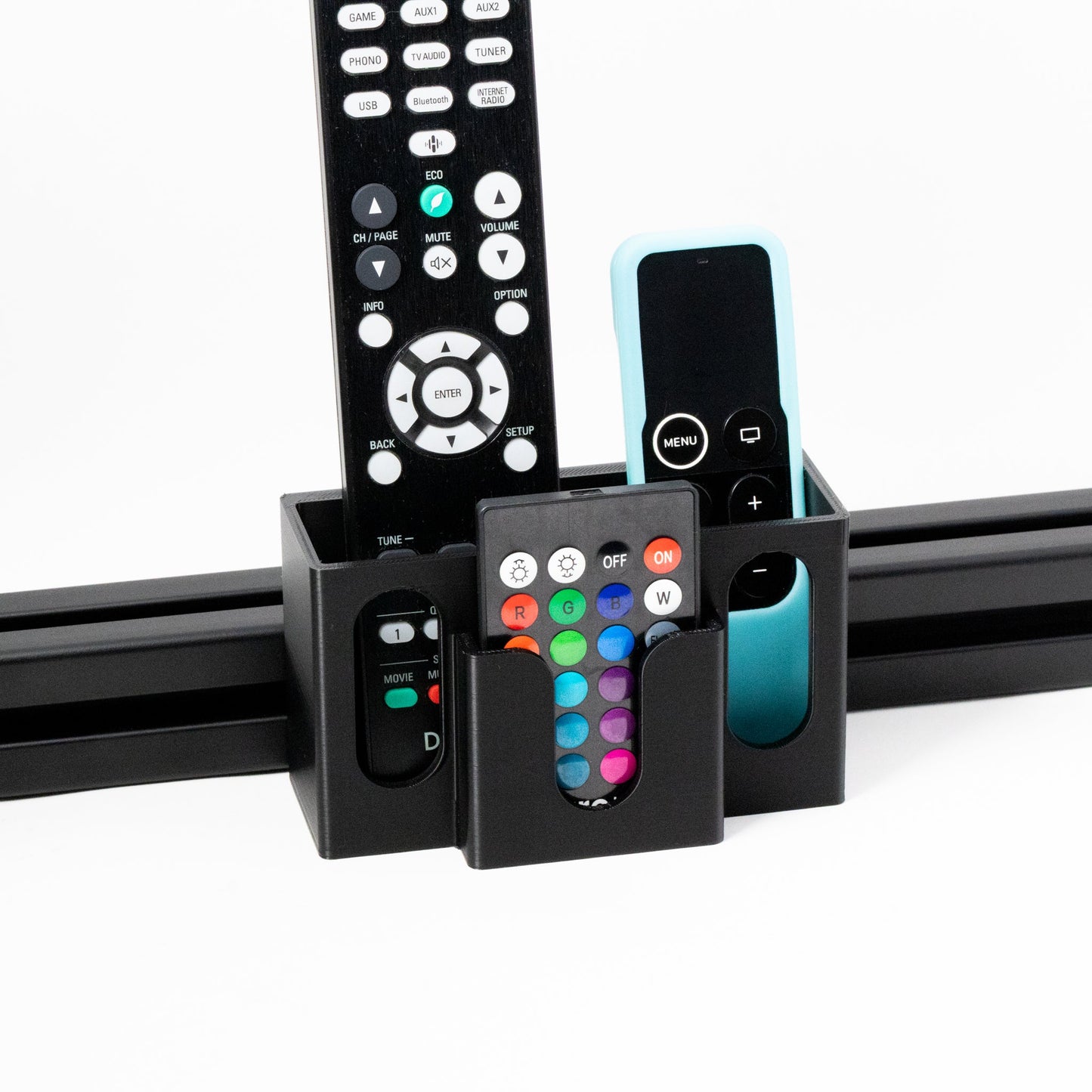 SimSportGadget Multi Remote Holder – front cockpit mounting view