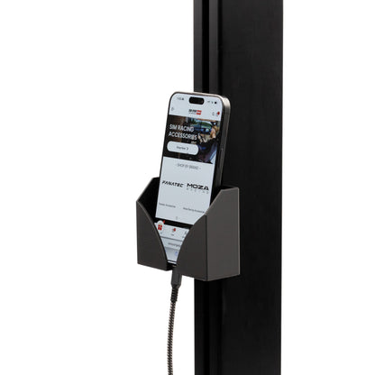 SimSportGadget Phone Mount with Charging Hole – front cockpit mounting view