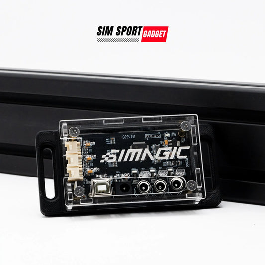 SIMAGIC electronic module with SIM SPORT GADGET branding on a white background