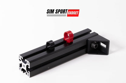 Black metal rod with red clip on a white background, featuring 'SIM Sport Gadget' logo.
