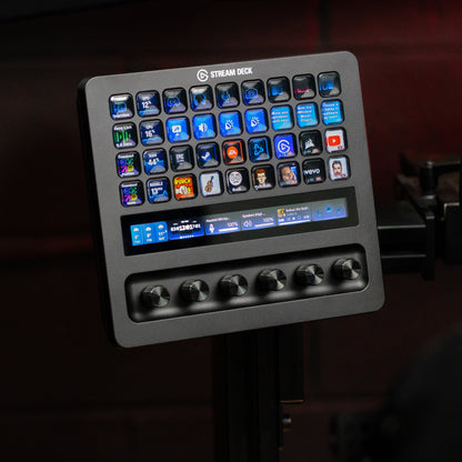 SimSportGadget Stream Deck Plus XL Premium Swivel Mount – horizontal profile installation