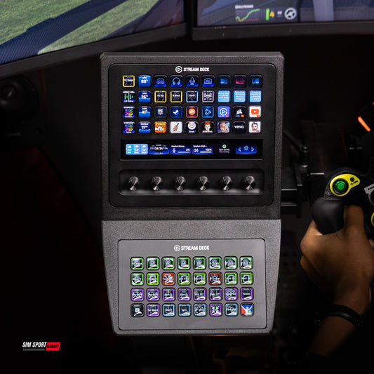 SimSportGadget Stream Deck Plus XL and XL Combo Mount – dual Stream Deck cockpit mount