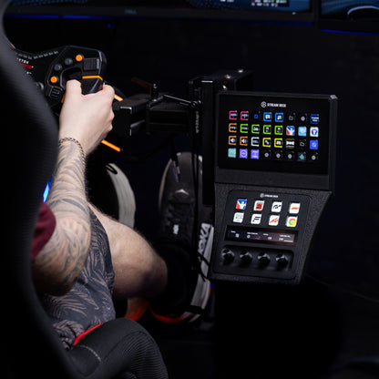 SimSportGadget Stream Deck XL and Plus Combo Console Mount – adjustable side angle positioning