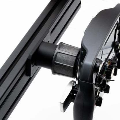 Close-up of a mechanical component on a white background