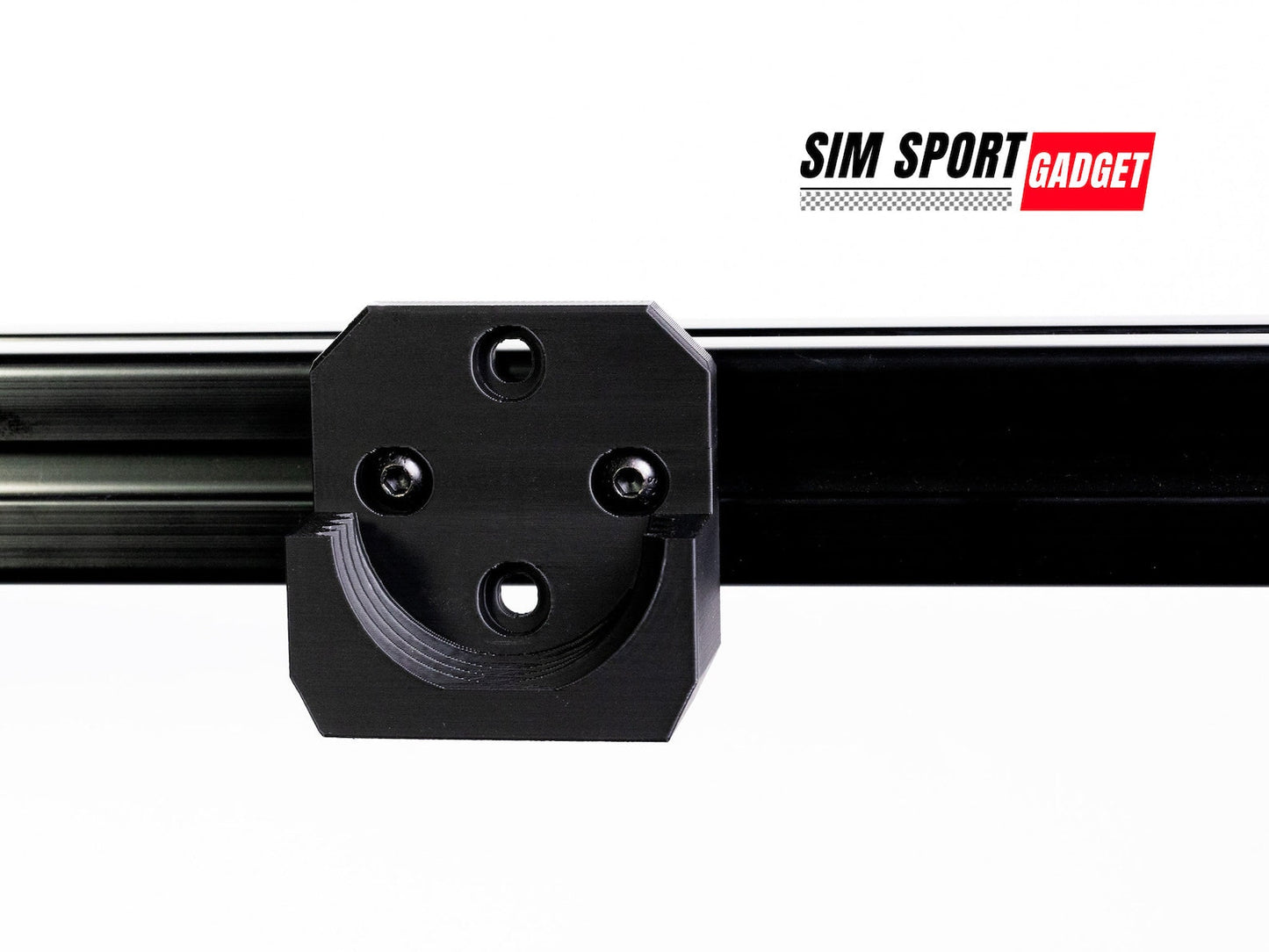 Black metal component with SIM Sport Gadget branding on a white background