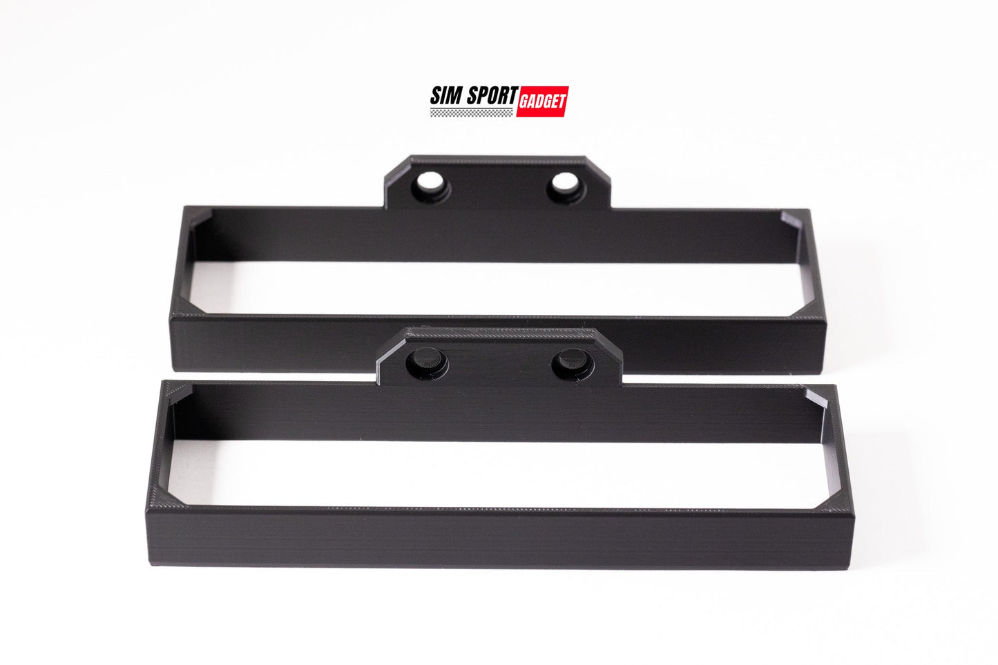 Two black metal brackets on a white background with 'SIM Sport Products' logo.