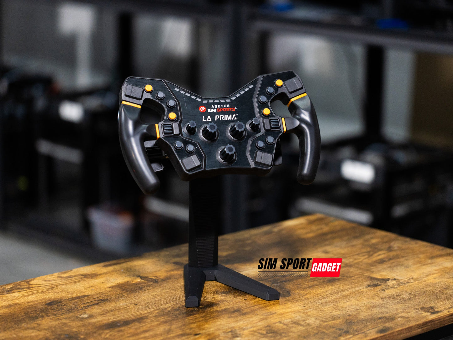 SimSportGadget Wheel Display Stand – sim room steering wheel display setup